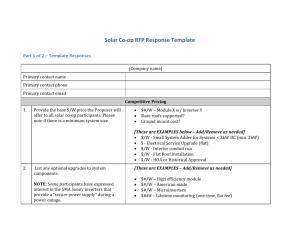 the RFP Response Template