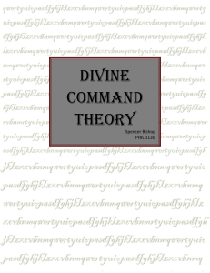 Divine Command Theory Paper