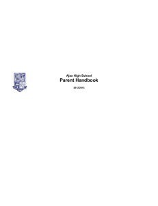 Ajax High School Parent Handbook