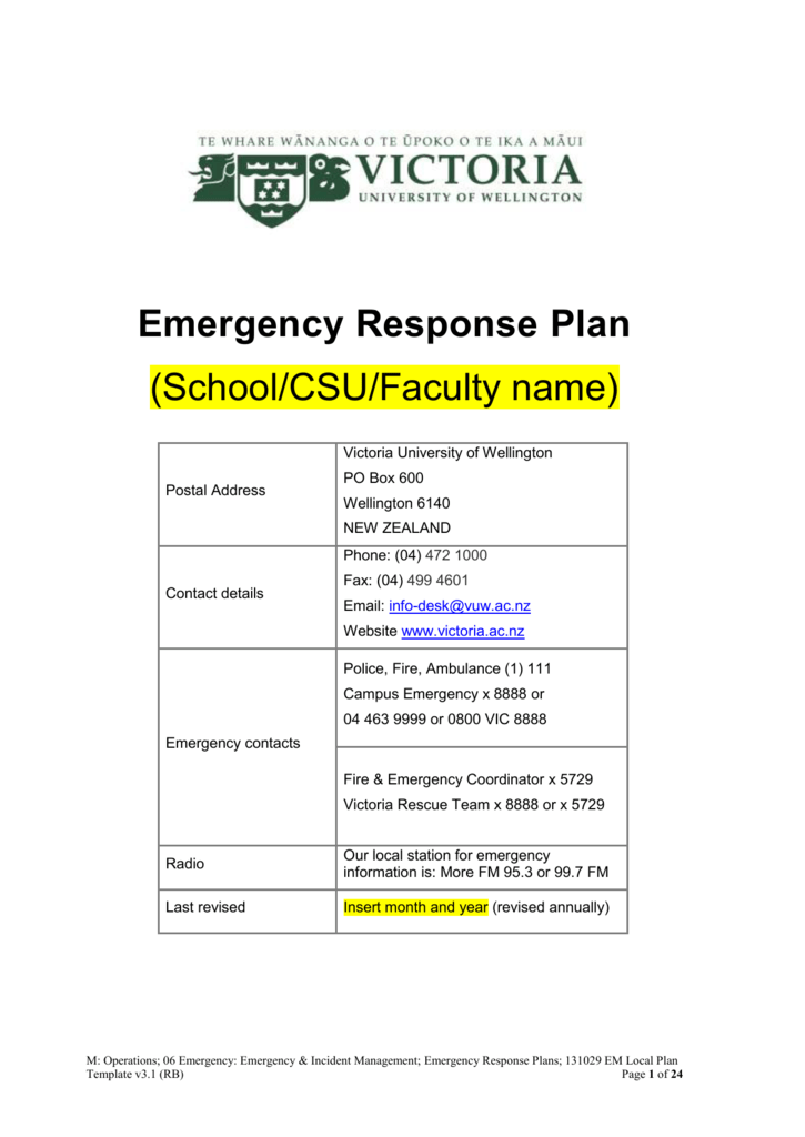 emergency-management-plan-template