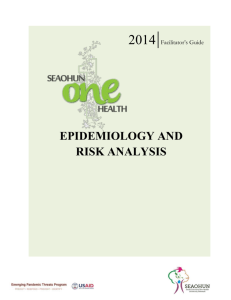 Epidemiology and Risk Analysis Facilitator Guide