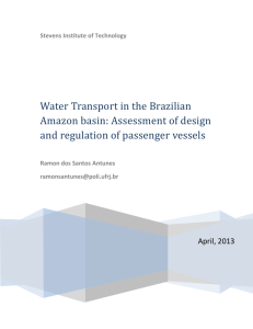 Water Transport in the Brazilian Amazon basin: Assessment of