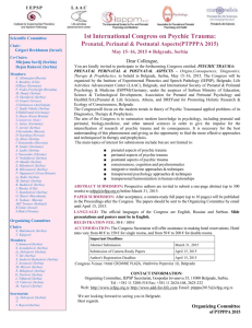 Prenatal, Perinatal & Postnatal Aspects(PTPPPA 2015)