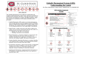 SCSU Global Harmonized System poster