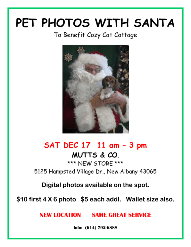 pet photos with santa