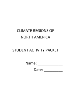 Day 1-2 Climate Regions of North America Jigsaw