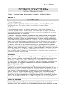 CUAP Proposal-New Qualification/Subject 2011 (for 2012)