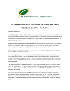 TBF Environmental Introduces VOC-compliant alternative to Mineral