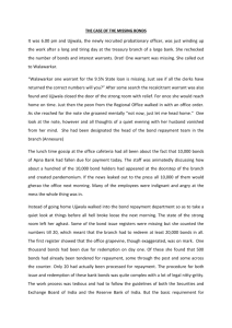 Case of the Missing Bonds