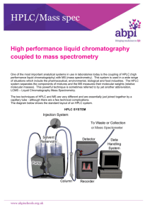 HPLC-MS - ABPI - Resources for Schools