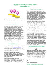 Newsletter – Spring 2013 - Queen Alexandra`s House