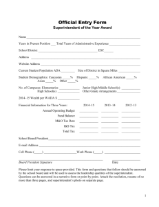 Official entry form - Texas Association of School Boards