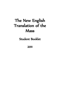 New Missal Student Work Booklets (Word)