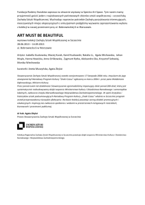 ART MUST BE BEAUTIFUL - wystawa-exhibition - info