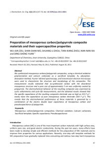 Preparation of mesoporous carbon/polypyrrole composite materials