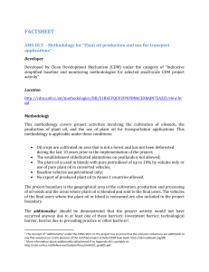 AMS-III.T. - Methodology for “Plant oil production