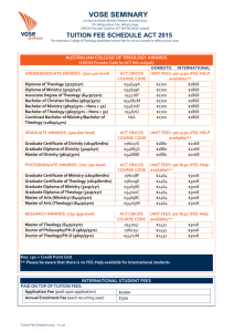 TUITION FEE SCHEDULE ACT 2015