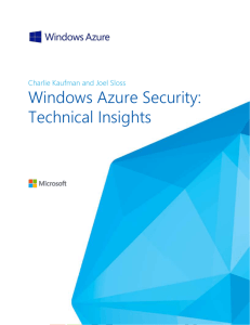 Azure Security: Technical Insights - Center