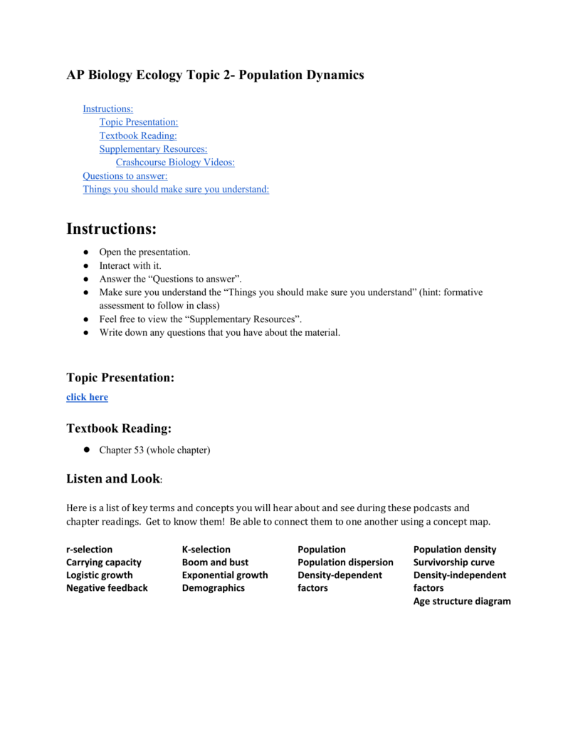 Population Dynamics Worksheet Answer Key Ivuyteq