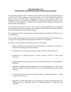 Nomination and Remuneration Committee Charter