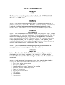 Clark County Livestock Committee Constitution (DOC)