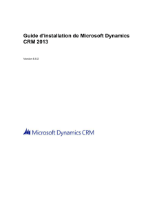 Installation de Microsoft Dynamics CRM Server 2013
