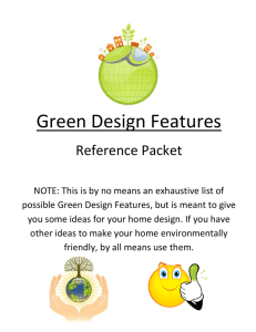 Conditions for this Green Design Feature to be Practical