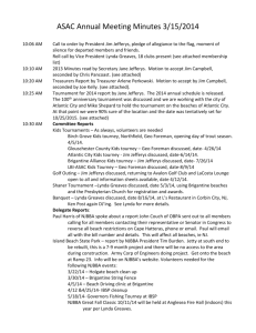 ASAC Annual Meeting Minutes 3/15/2014 10:06 AM Call to order by