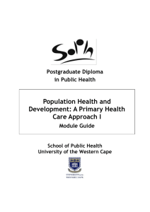 A Primary Health Care Approach I