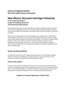 NM Document Heritage Fellowship