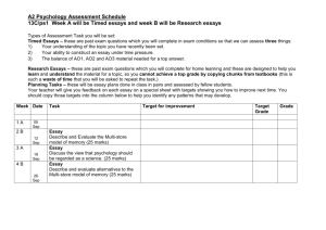 Psychology A2 Assessment schedule Feb 12 PPH (2) 13C