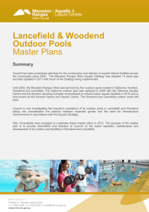 Lancefield & Woodend Outdoor Pools Master Plans