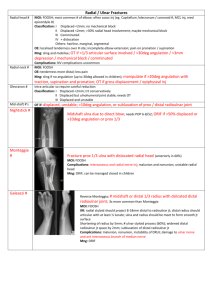 Radial fractures fact sheet
