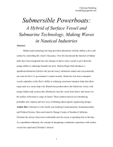 Submersible Powerboats: A Hybrid of Surface Vessel and