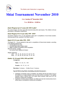 Shiai Tournament November 2010