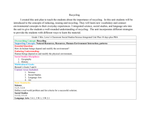 Unit Plan - Michelle Lowe