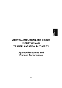 australian organ and tissue donation and transplantation authority