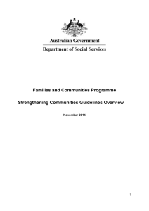 Strengtheneing Communities Programme Guidelines