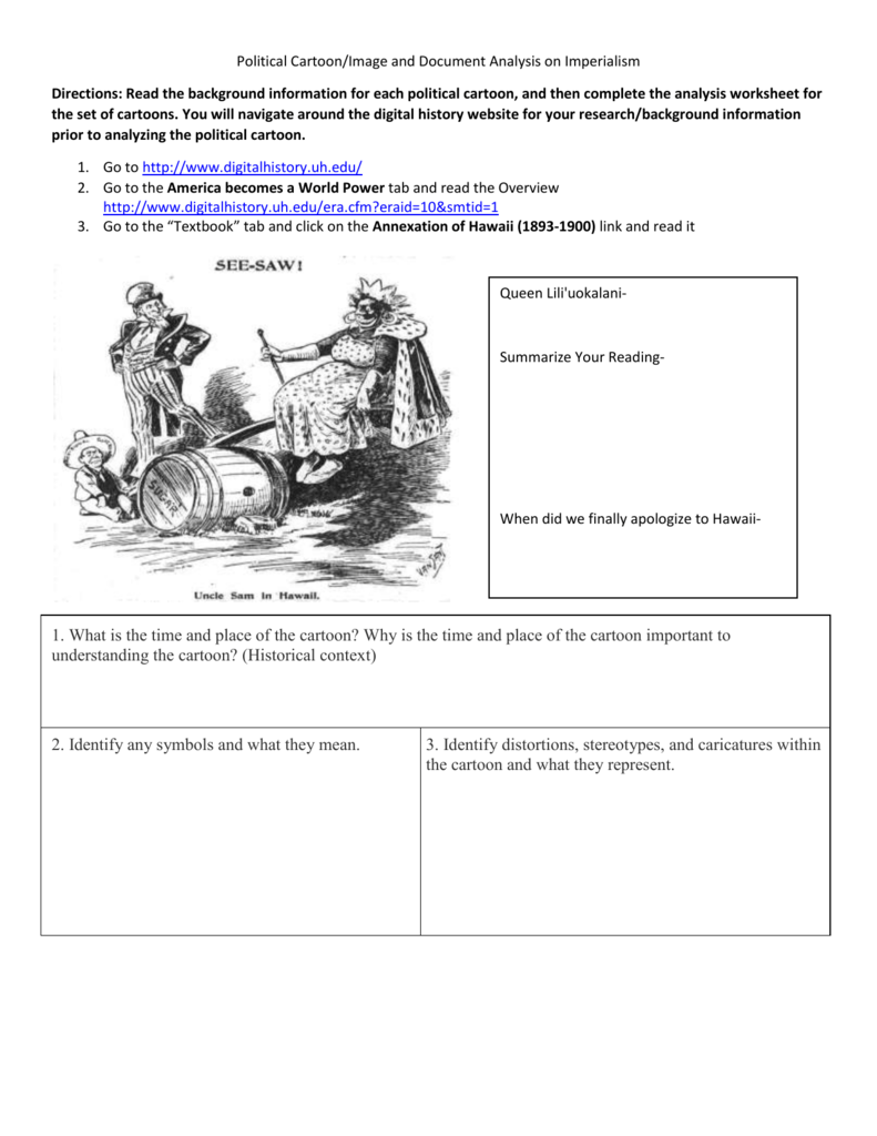 Political Cartoon Analysis Answers + My PDF Collection 2021