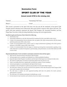 Sports Club of the Year - Associated Students of SDSU
