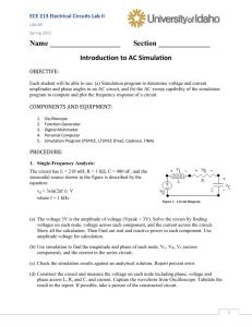 Indroduction to AC Simulation - Electrical and Computer Engineering