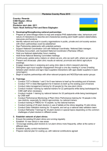 Plantwise 2015 activity plan for Rwanda.