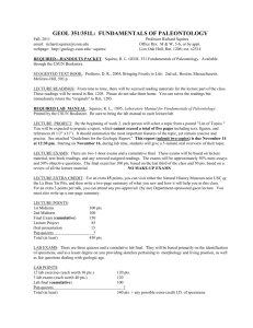 GEOL 351 Syllab Fall 2011 Aug 11