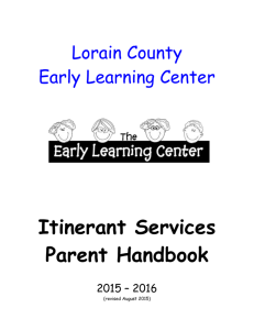 Itinerant Handbook - ESC of Lorain County