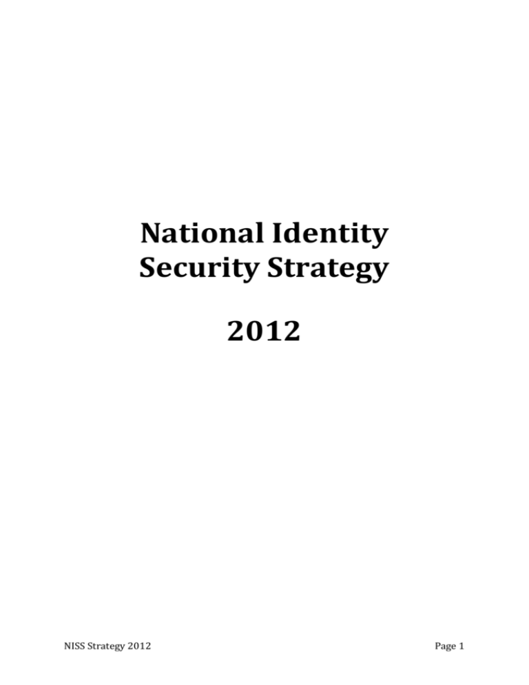National Identity Security Strategy 2012 (DOC)