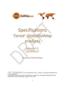 GlobalSoilMap specifications draft v2.3
