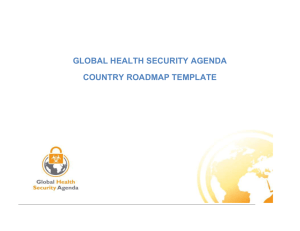 GHSA Roadmap Template - Global Health Security Agenda