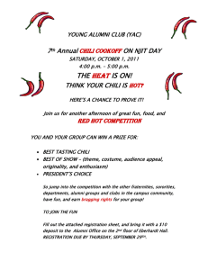 YAC Chili Cook-Off on NJIT Day.