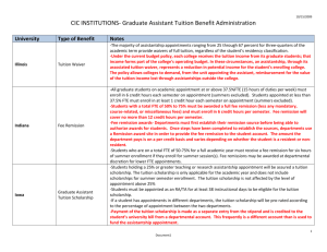 GA CIC Tuition Benefit Administration