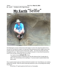 Earth Selfie - Cortland School District